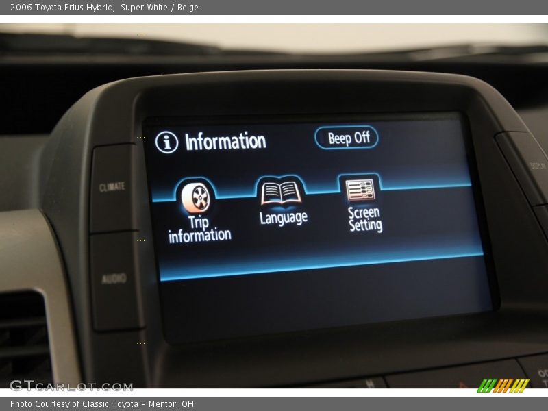 Super White / Beige 2006 Toyota Prius Hybrid