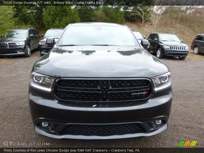 Brilliant Black Crystal Pearl / Black 2016 Dodge Durango R/T AWD
