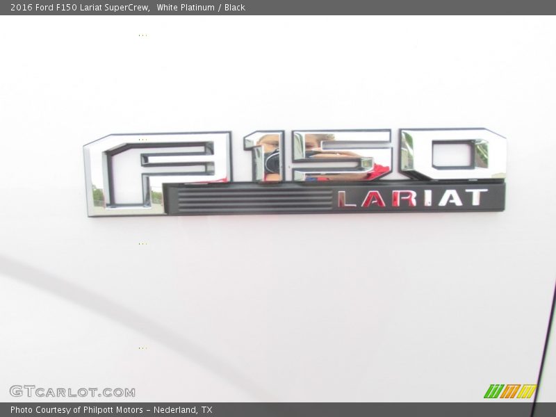 White Platinum / Black 2016 Ford F150 Lariat SuperCrew