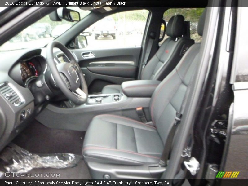 Brilliant Black Crystal Pearl / Black 2016 Dodge Durango R/T AWD