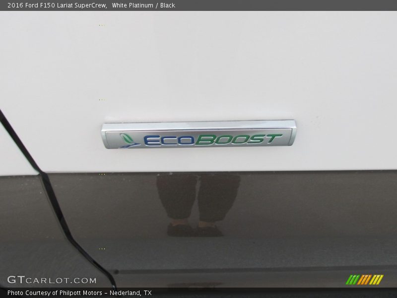 White Platinum / Black 2016 Ford F150 Lariat SuperCrew