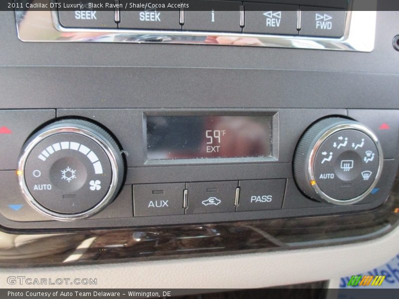 Black Raven / Shale/Cocoa Accents 2011 Cadillac DTS Luxury