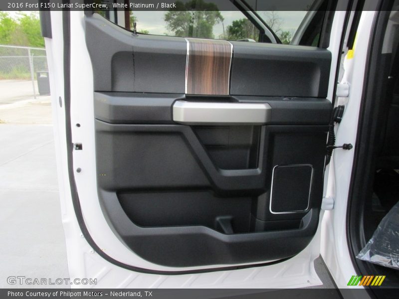 White Platinum / Black 2016 Ford F150 Lariat SuperCrew