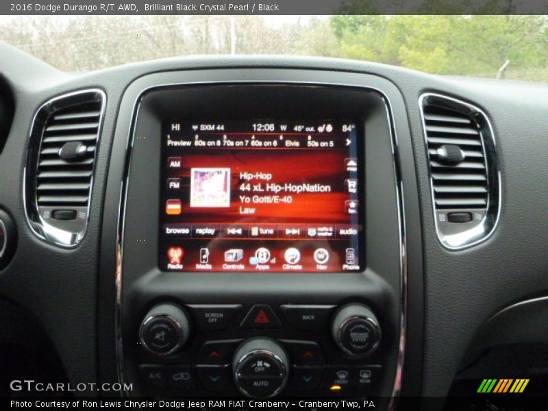 Brilliant Black Crystal Pearl / Black 2016 Dodge Durango R/T AWD