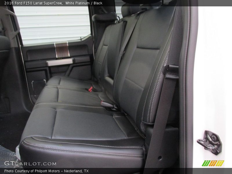White Platinum / Black 2016 Ford F150 Lariat SuperCrew