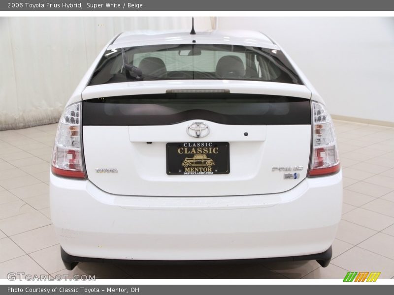 Super White / Beige 2006 Toyota Prius Hybrid