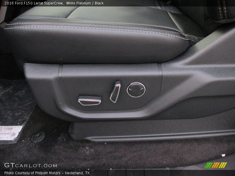 White Platinum / Black 2016 Ford F150 Lariat SuperCrew