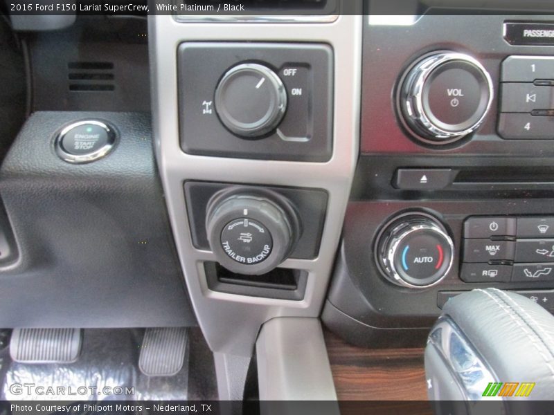 White Platinum / Black 2016 Ford F150 Lariat SuperCrew