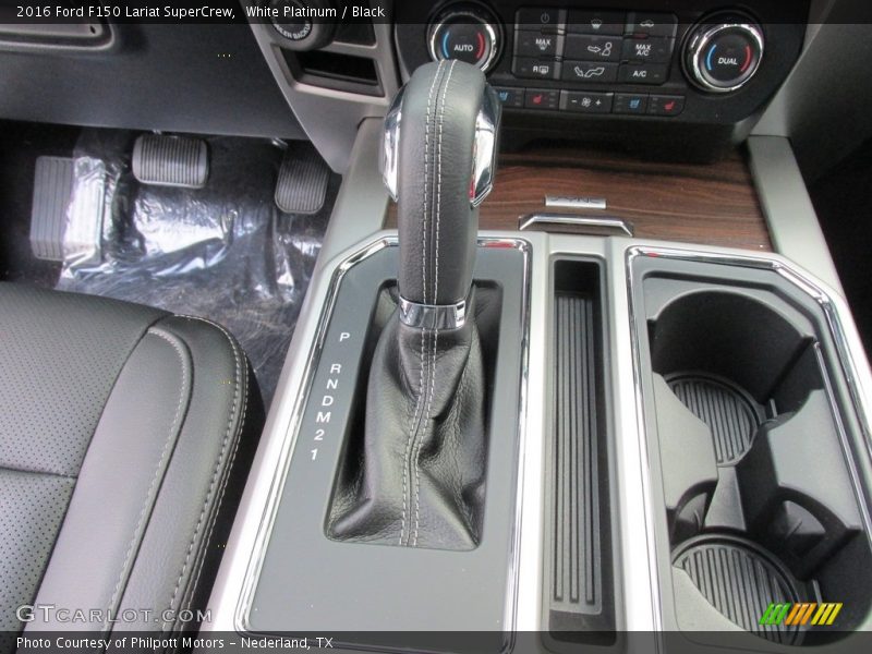 White Platinum / Black 2016 Ford F150 Lariat SuperCrew