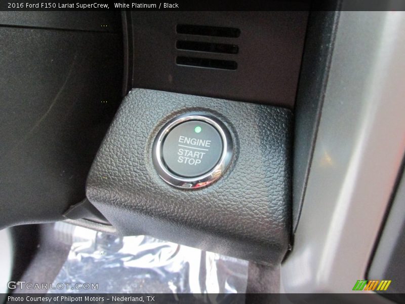 White Platinum / Black 2016 Ford F150 Lariat SuperCrew