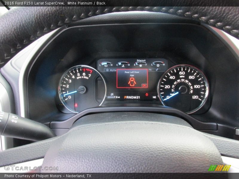 White Platinum / Black 2016 Ford F150 Lariat SuperCrew