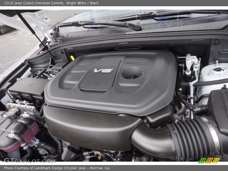 Bright White / Black 2016 Jeep Grand Cherokee Summit