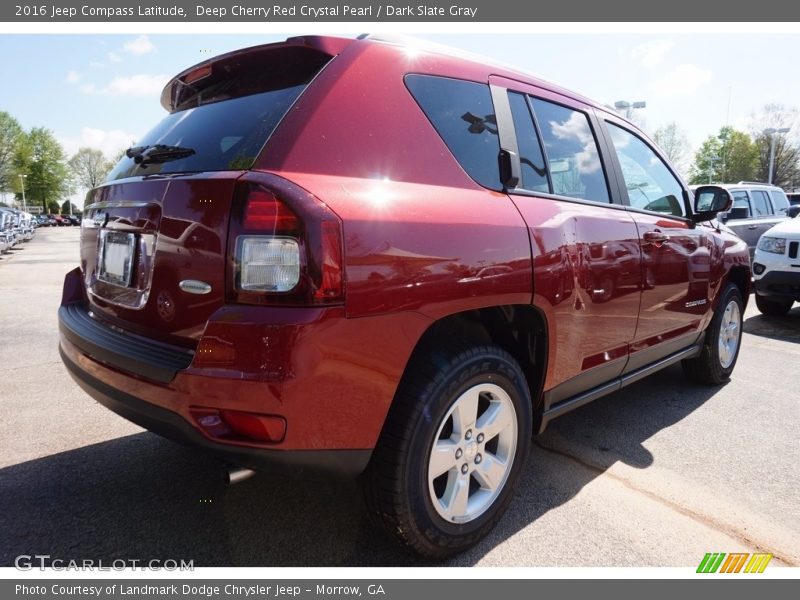 Deep Cherry Red Crystal Pearl / Dark Slate Gray 2016 Jeep Compass Latitude