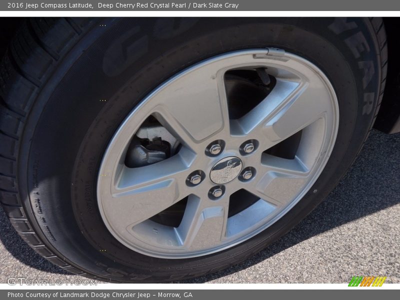 Deep Cherry Red Crystal Pearl / Dark Slate Gray 2016 Jeep Compass Latitude