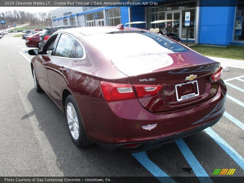 Crystal Red Tintcoat / Dark Atmosphere/Medium Ash Gray 2016 Chevrolet Malibu LT