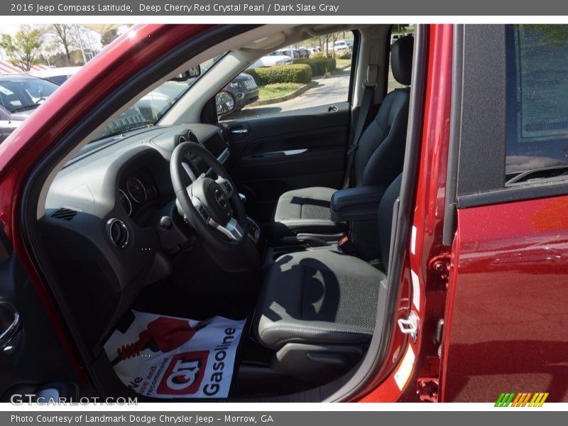 Deep Cherry Red Crystal Pearl / Dark Slate Gray 2016 Jeep Compass Latitude