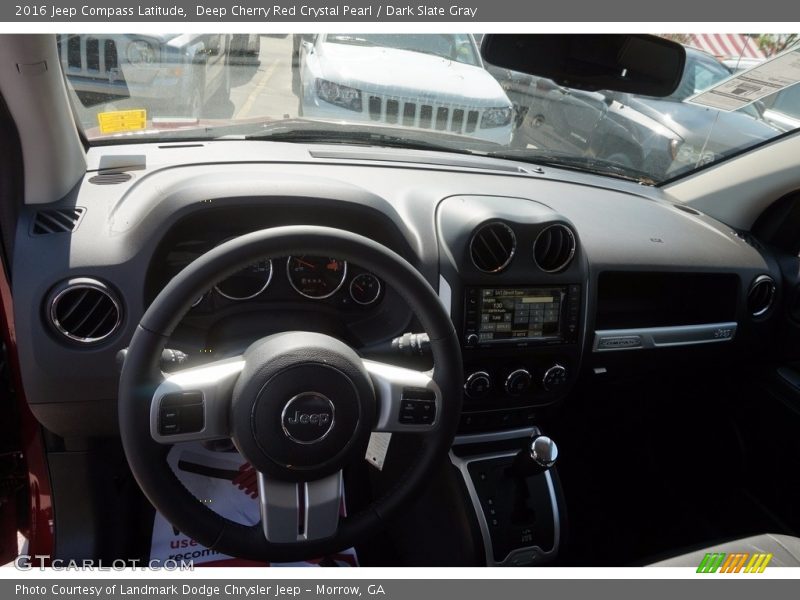 Deep Cherry Red Crystal Pearl / Dark Slate Gray 2016 Jeep Compass Latitude