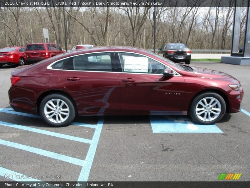 Crystal Red Tintcoat / Dark Atmosphere/Medium Ash Gray 2016 Chevrolet Malibu LT