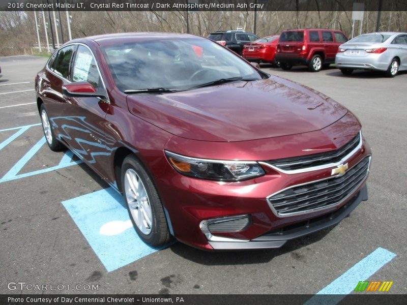 Crystal Red Tintcoat / Dark Atmosphere/Medium Ash Gray 2016 Chevrolet Malibu LT