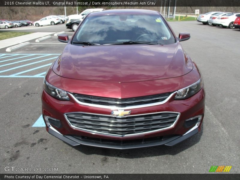 Crystal Red Tintcoat / Dark Atmosphere/Medium Ash Gray 2016 Chevrolet Malibu LT