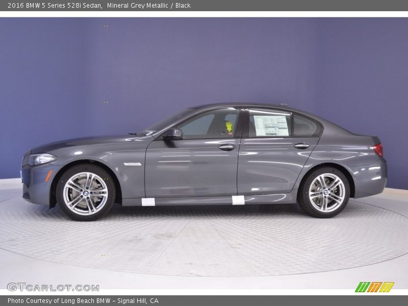 Mineral Grey Metallic / Black 2016 BMW 5 Series 528i Sedan
