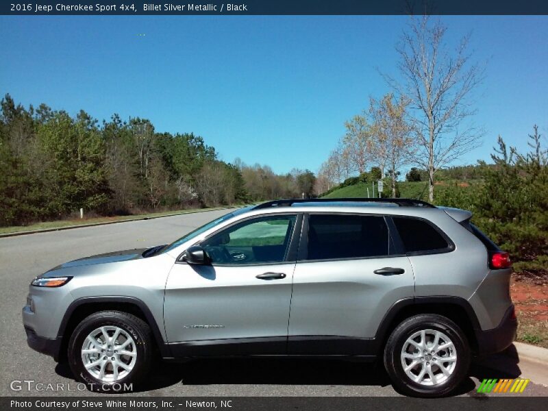 Billet Silver Metallic / Black 2016 Jeep Cherokee Sport 4x4