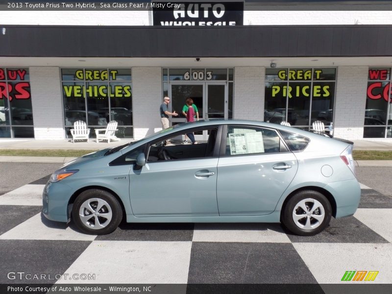 Sea Glass Pearl / Misty Gray 2013 Toyota Prius Two Hybrid