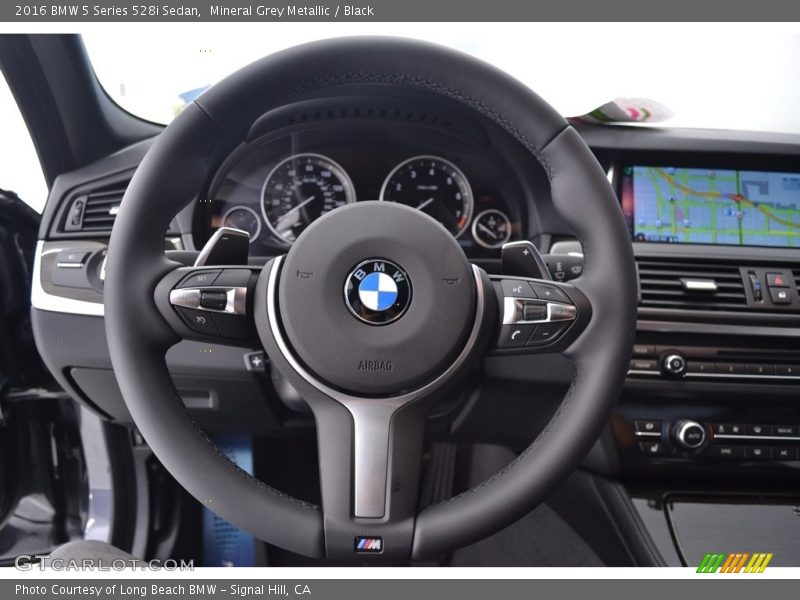 Mineral Grey Metallic / Black 2016 BMW 5 Series 528i Sedan