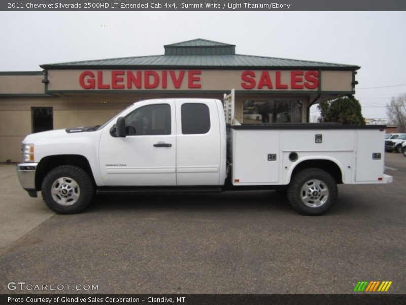 Summit White / Light Titanium/Ebony 2011 Chevrolet Silverado 2500HD LT Extended Cab 4x4