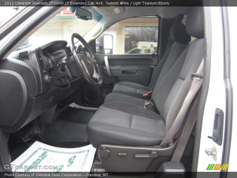 Summit White / Light Titanium/Ebony 2011 Chevrolet Silverado 2500HD LT Extended Cab 4x4