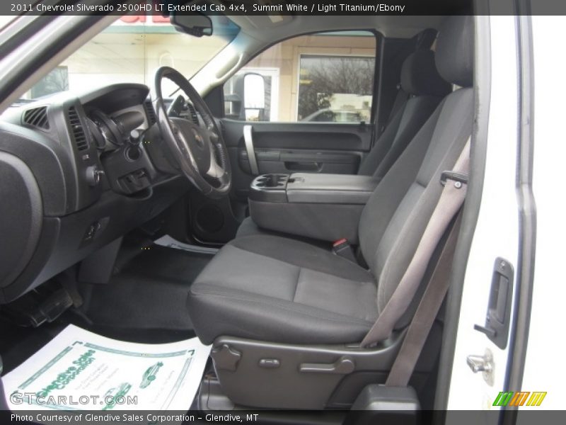 Summit White / Light Titanium/Ebony 2011 Chevrolet Silverado 2500HD LT Extended Cab 4x4