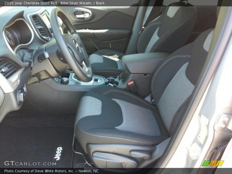 Billet Silver Metallic / Black 2016 Jeep Cherokee Sport 4x4