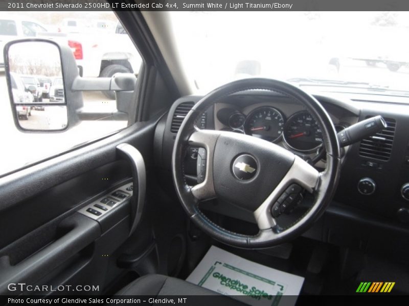 Summit White / Light Titanium/Ebony 2011 Chevrolet Silverado 2500HD LT Extended Cab 4x4