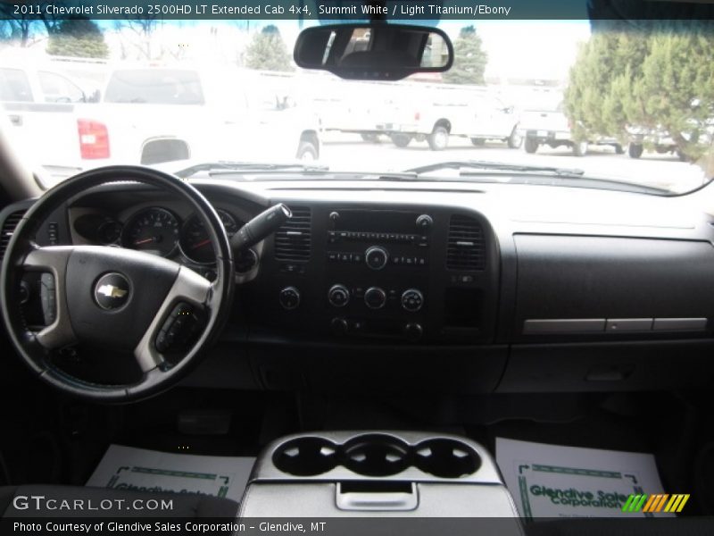Summit White / Light Titanium/Ebony 2011 Chevrolet Silverado 2500HD LT Extended Cab 4x4