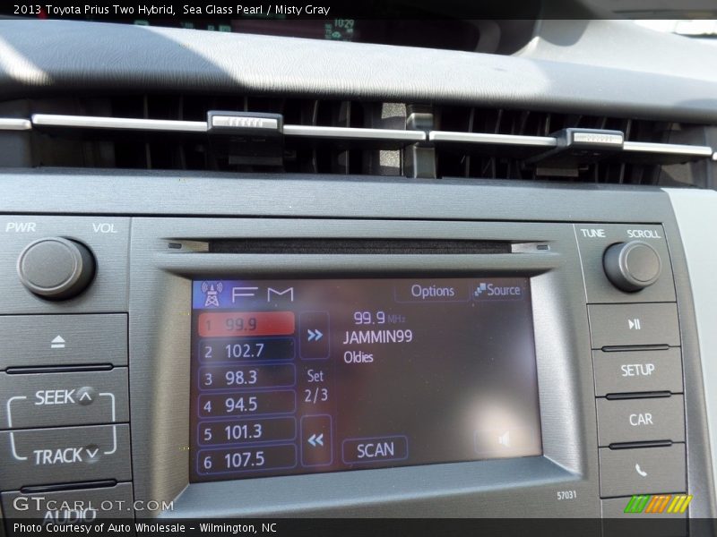 Sea Glass Pearl / Misty Gray 2013 Toyota Prius Two Hybrid