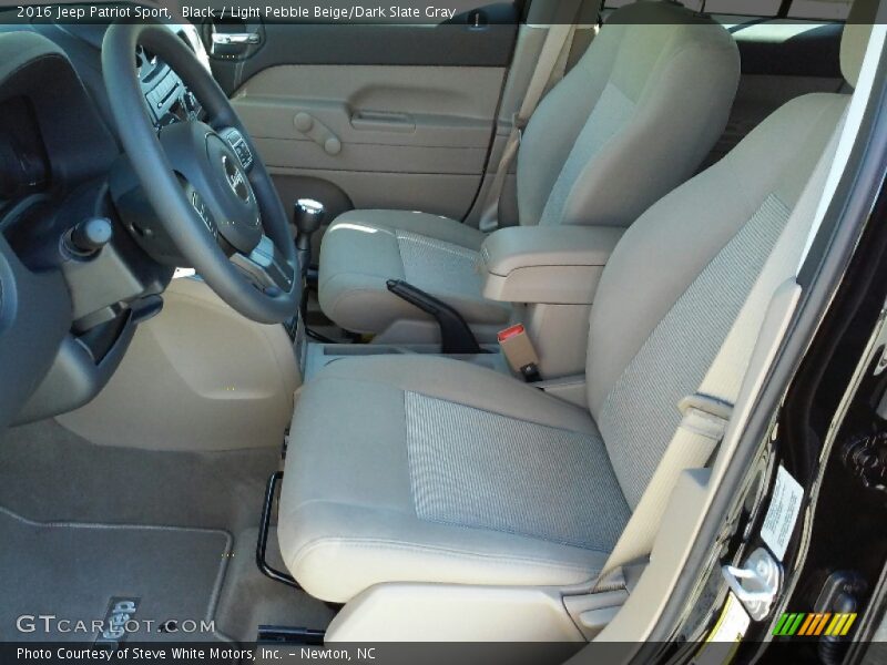 Black / Light Pebble Beige/Dark Slate Gray 2016 Jeep Patriot Sport
