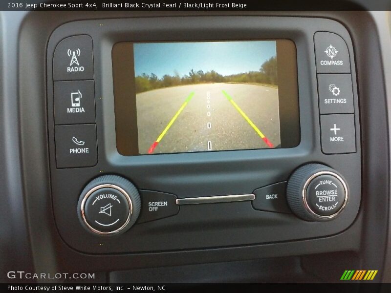 Brilliant Black Crystal Pearl / Black/Light Frost Beige 2016 Jeep Cherokee Sport 4x4