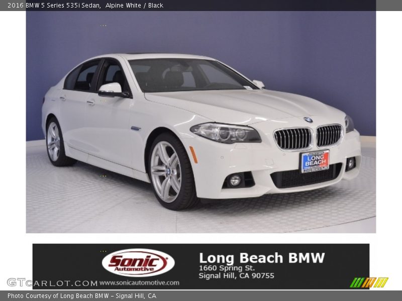 Alpine White / Black 2016 BMW 5 Series 535i Sedan