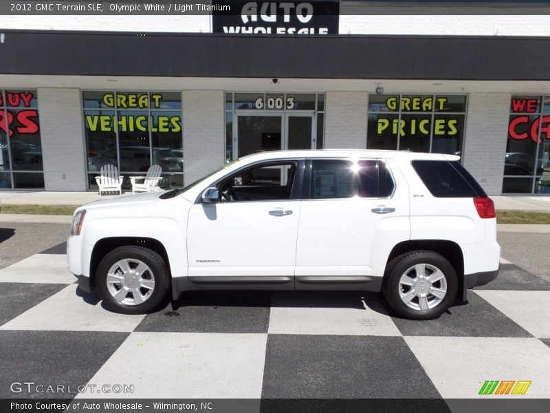 Olympic White / Light Titanium 2012 GMC Terrain SLE