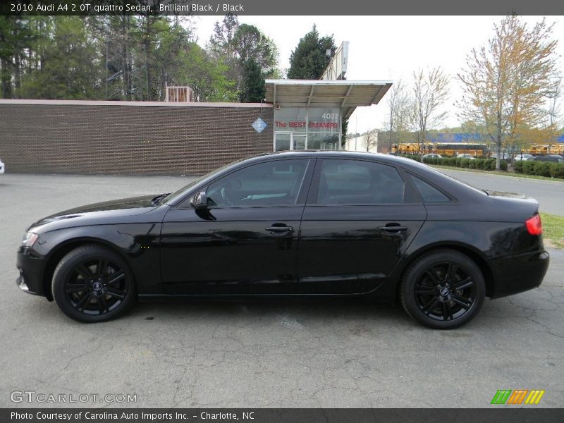 Brilliant Black / Black 2010 Audi A4 2.0T quattro Sedan