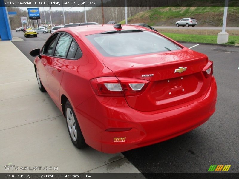 Red Hot / Jet Black 2016 Chevrolet Cruze LS Sedan