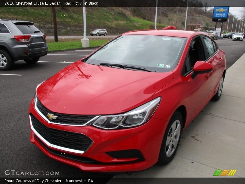 Red Hot / Jet Black 2016 Chevrolet Cruze LS Sedan