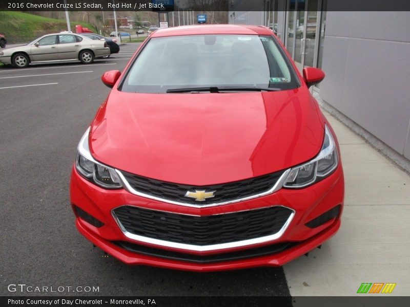 Red Hot / Jet Black 2016 Chevrolet Cruze LS Sedan