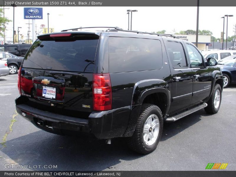 Black / Ebony 2007 Chevrolet Suburban 1500 Z71 4x4