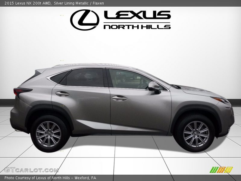 Silver Lining Metallic / Flaxen 2015 Lexus NX 200t AWD