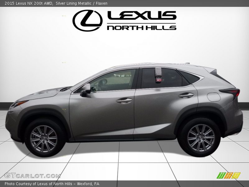 Silver Lining Metallic / Flaxen 2015 Lexus NX 200t AWD