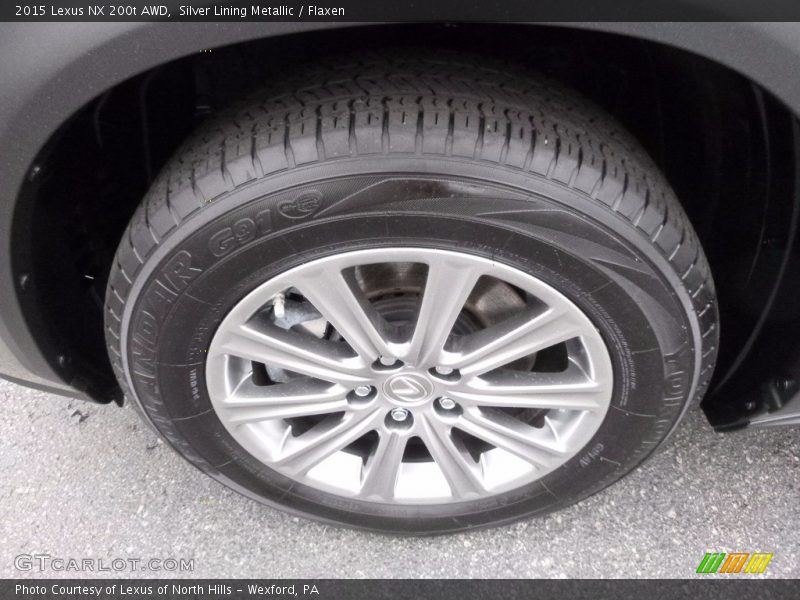 Silver Lining Metallic / Flaxen 2015 Lexus NX 200t AWD