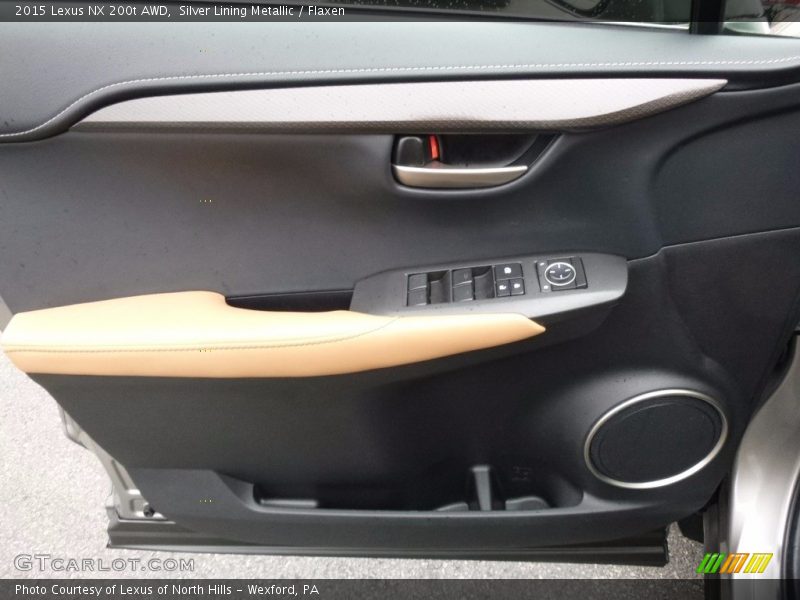Silver Lining Metallic / Flaxen 2015 Lexus NX 200t AWD