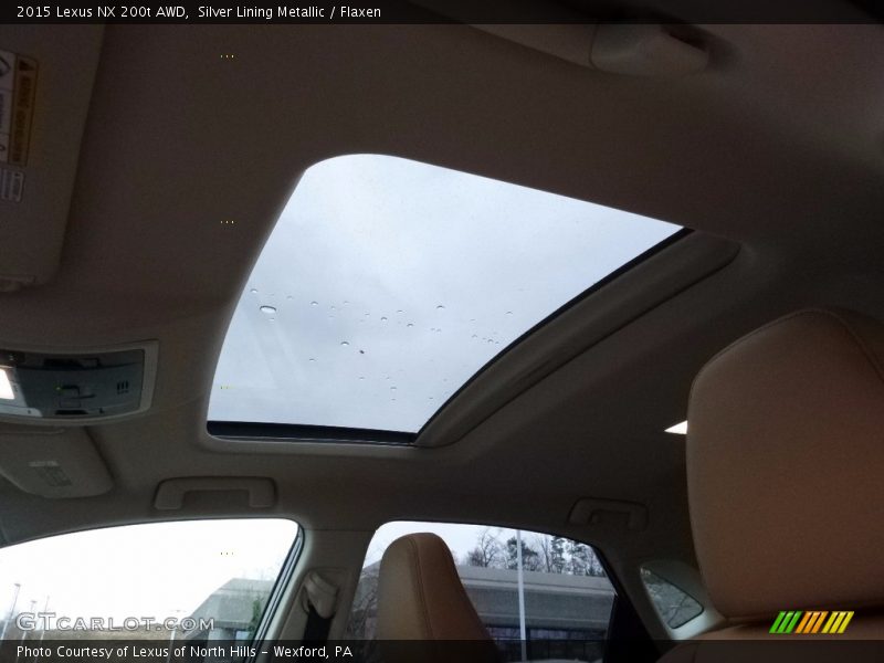 Silver Lining Metallic / Flaxen 2015 Lexus NX 200t AWD