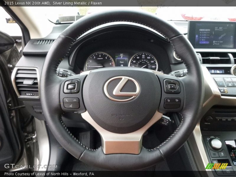 Silver Lining Metallic / Flaxen 2015 Lexus NX 200t AWD